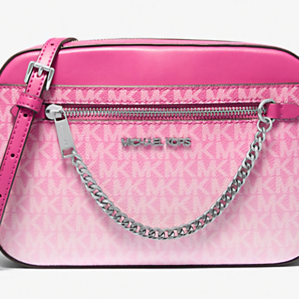 Michael Kors Jet Set Large Ombre` Signature Logo Crossbody Bag